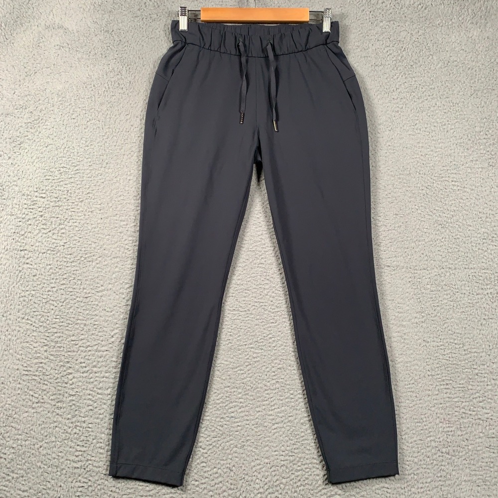 Lululemon On the Fly 7/8 Pant Women's 4 Graphite Grey Woven Athletic Trousers
